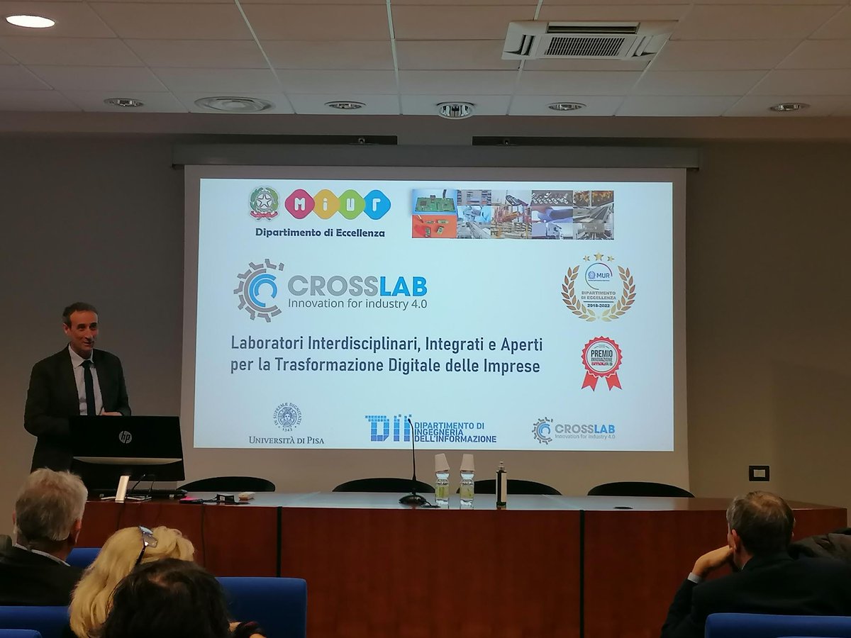 DII_Pisa's tweet image. #crosslab spegne cinque candeline e guarda al futuro con il progetto #forelab, il nuovo laboratorio per le tecnologie con orizzonte #2030 e oltre. La vista del rettore @Unipisa Riccardo Zucchi
bit.ly/3QWQJYK