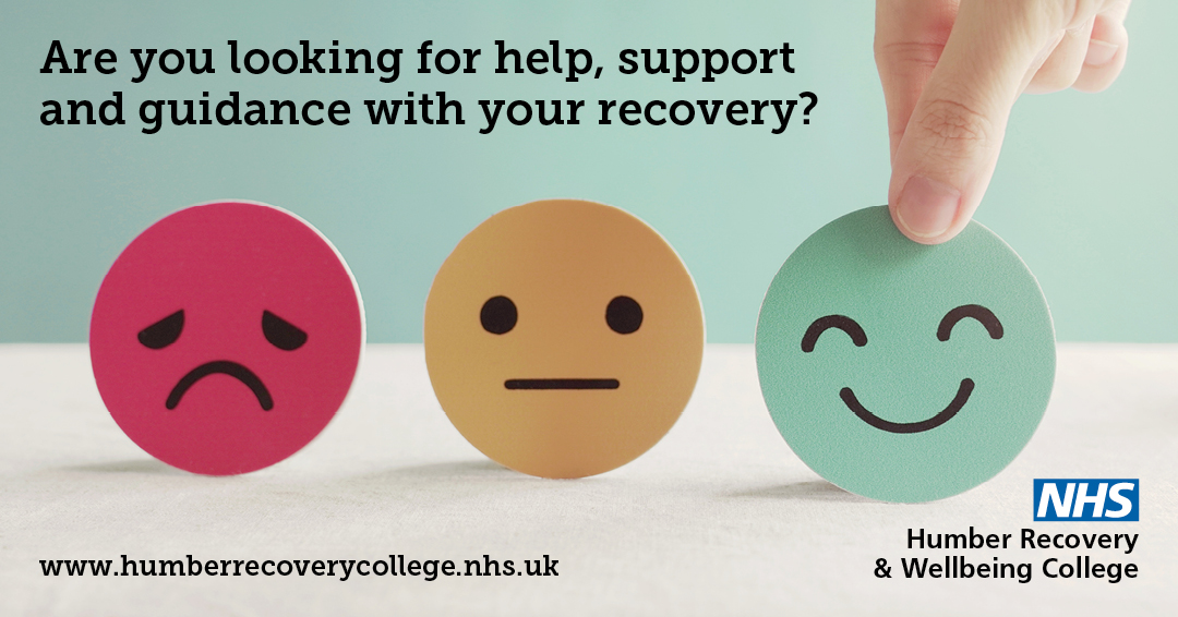 HftRecoveryCol's tweet image. WHAT IS A RECOVERY COLLEGE ❓

A Recovery College is a community hosting FREE mental health and wellbeing courses for the public.

Sessions are based around coping strategies you can take away to support your day-to-day wellbeing. 🌼

Find out more here:

humberrecoverycollege.nhs.uk/about