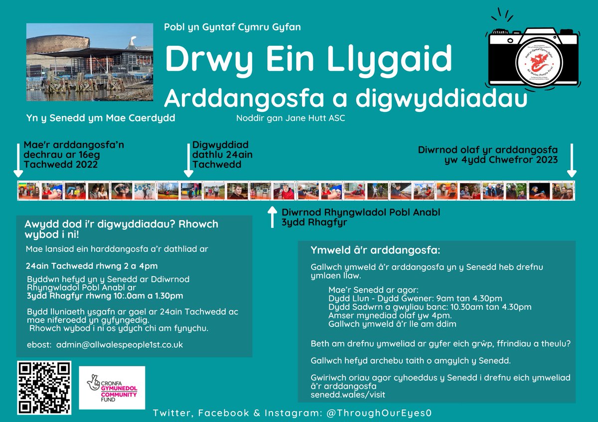 All Wales People 1st (@allwalespf) on Twitter photo Next week is the last week of our <a href="/ThroughOurEyes0/">Through Our Eyes</a> exhibition at the Senedd. This tells the stories of people with a learning disability in Wales. Come and see the pictures and videos before the exhibition finishes. #throughoureyes0, #AllWalesPF, #learningdisabilityphotography Next week is the last week of our <a href="/ThroughOurEyes0/">Through Our Eyes</a> exhibition at the Senedd. This tells the stories of people with a learning disability in Wales. Come and see the pictures and videos before the exhibition finishes. #throughoureyes0, #AllWalesPF, #learningdisabilityphotography