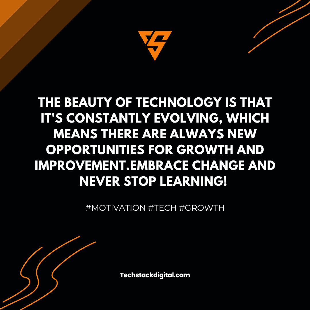 TechstackD_'s tweet image. The beauty of technology is its ever-evolving nature, always pushing the boundaries and creating new possibilities
#technology #innovation #progress #growth #opportunity