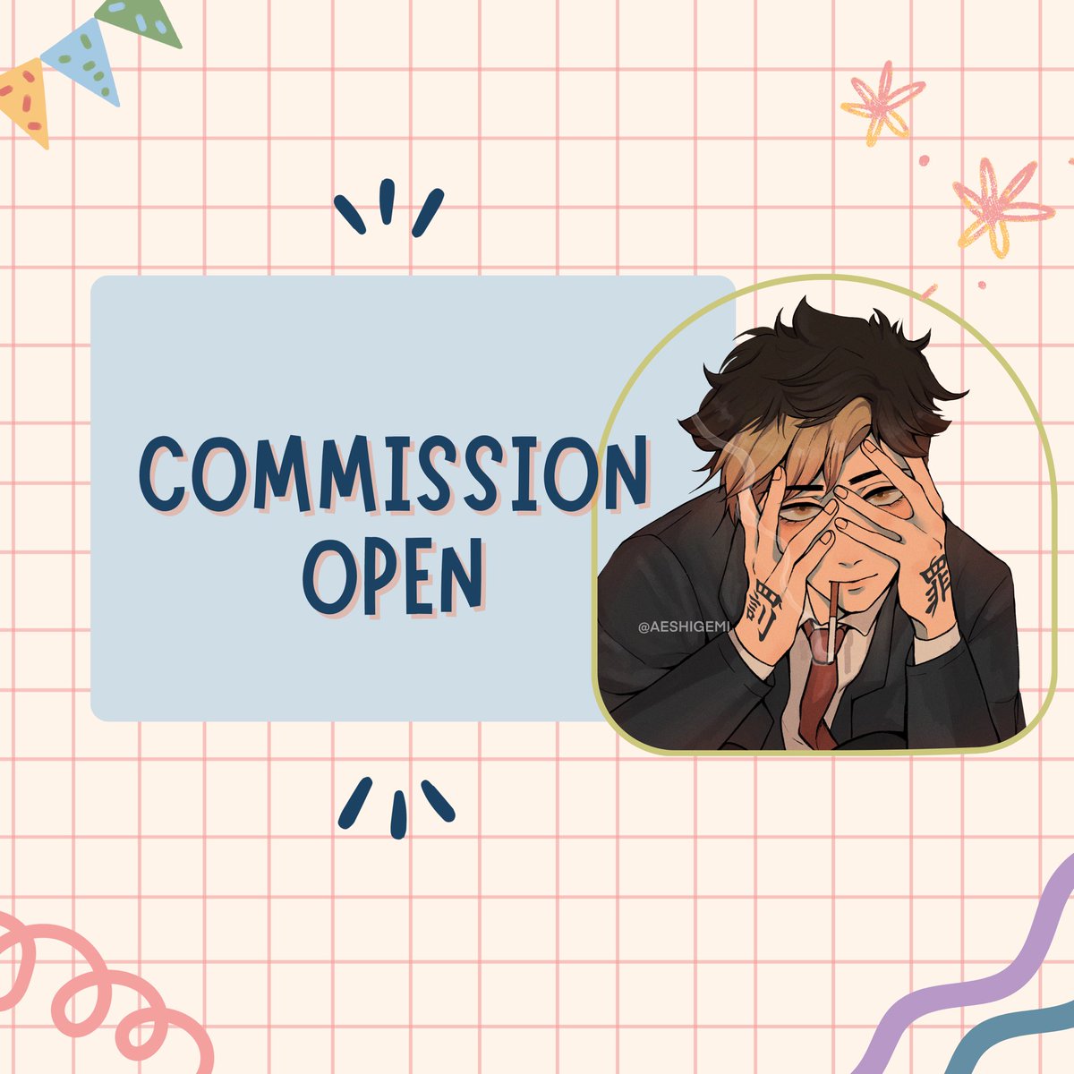 ‼️ EMERGENCY COMMISSIONS ‼️

please help an artist out. need to support my tuition 🥹✨ thank you!! 😭

- slots are still open
- rts and likes are very appreciated 🥺
- link below 