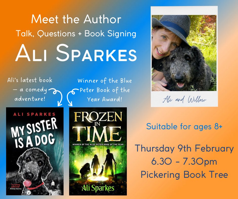 Stairwell Books (@stairwellbooks) on Twitter photo SO looking forward to <a href="/SparkesAli/">Ali</a> visiting Yorkshire! <a href="/pickabooktree/">Pickering Book Tree</a> <a href="/Waterstones/">Waterstones</a>
Still room for a few Primary School visits in her Feb 9-11! So far Ryedale schoolkids will enjoy Amazing Ali: <a href="/YorkLitFest/">York Literature Festival 📚</a> <a href="/CityofYork/">City of York Council</a> <a href="/BBCYork/">BBC York</a> #ChildrensBooks #dogsarelove SO looking forward to <a href="/SparkesAli/">Ali</a> visiting Yorkshire! <a href="/pickabooktree/">Pickering Book Tree</a> <a href="/Waterstones/">Waterstones</a>
Still room for a few Primary School visits in her Feb 9-11! So far Ryedale schoolkids will enjoy Amazing Ali: <a href="/YorkLitFest/">York Literature Festival 📚</a> <a href="/CityofYork/">City of York Council</a> <a href="/BBCYork/">BBC York</a> #ChildrensBooks #dogsarelove