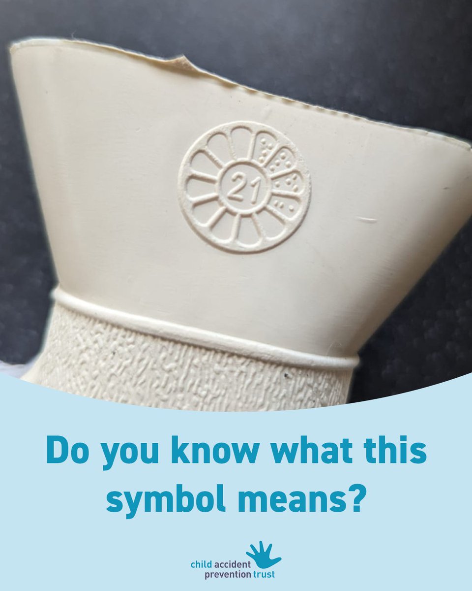 This symbol, found on hot water bottles, indicates how old it is. The number is the year it was made, the flower segments represent months and the dots show the number of weeks. So this was one made in April 2021.

1 of 2
#BeBurnsAware