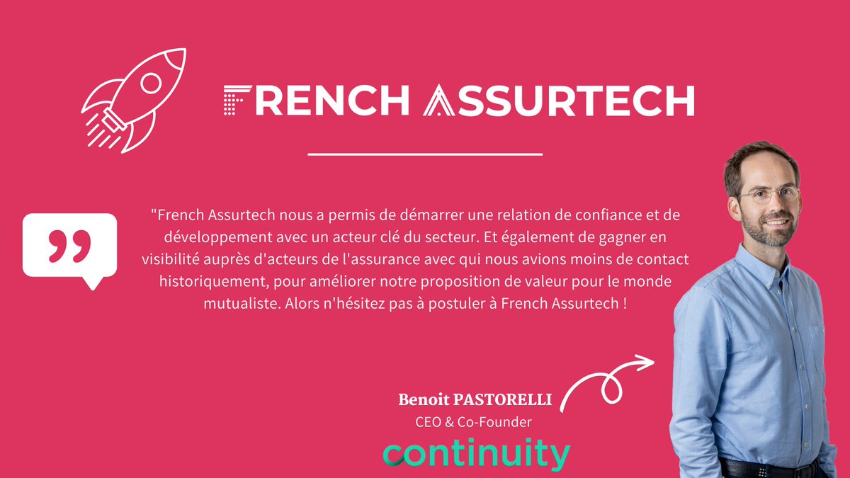 AssurTech_FR's tweet image. 🚨 Il est tjs temps de postuler pour faire partie de la 6e saison de #FrenchAssurtech !

📆 Dans vos agendas :
➡️ Webinar pour tout savoir sur le prog., le 8/02 (lnkd.in/ezZ5HCeS)
➡️ Event à Paris pour tout savoir sur le prog. le 15/02, (lnkd.in/eMZc9EAr)