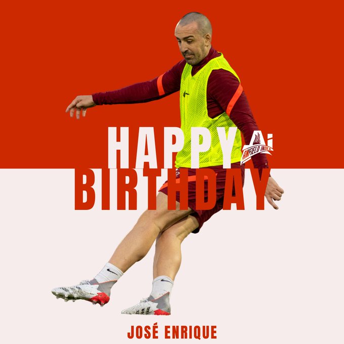 Happy Birthday to former player  José Enrique, 37 today and 2 weeks younger than James Milner 
