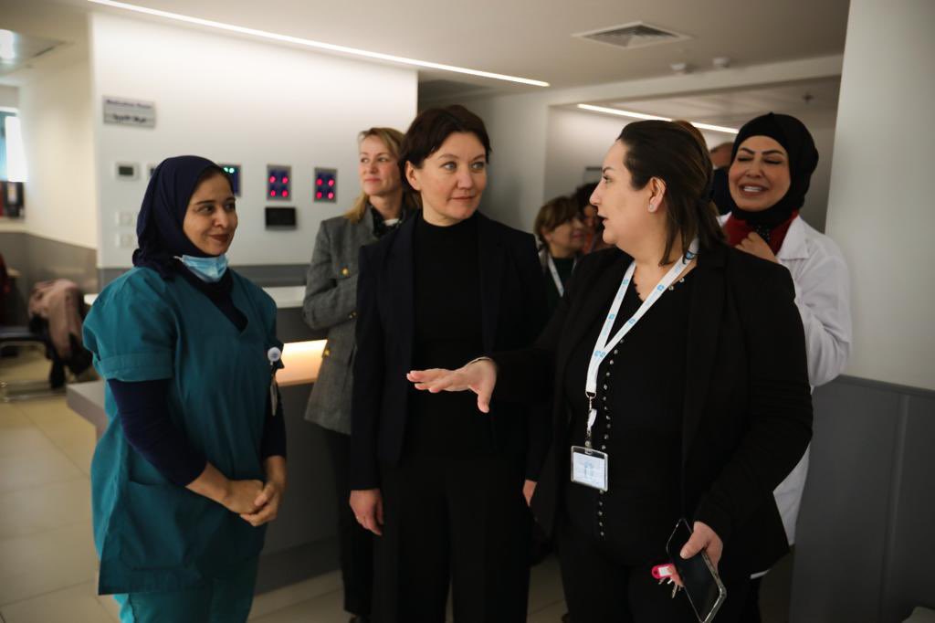 We were honoured to host Rev. Dr. Anne Burghardt, the General Secretary of the Lutheran World Federation, at the Augusta Victoria Hospital.
 #AVH #LWF