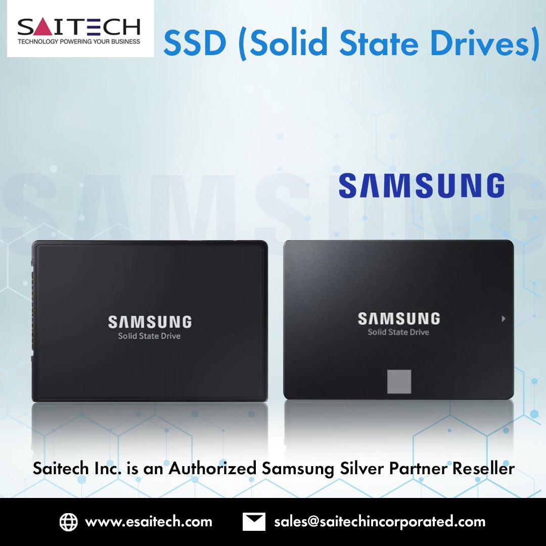 SaitechInc's tweet image. @SamsungSSDs have a reputation for offering superior read and write speeds, #FasterPerformance, and #LowerPowerConsumption.
#SaitechInc is an Authorized #Samsung Silver Partner Reseller.
🌐👉bit.ly/3WpylZy
#SuperiorStorage #TechnologyForAll #StorageSolution #DataStorage