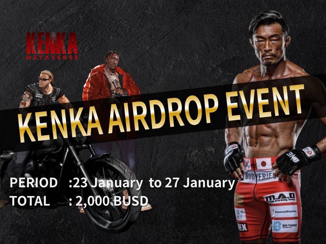 KENKA-COIN (@kenkadometa) on Twitter photo KENKA Airdrop #Gleam #Event
🎁Reward : 2,000 BUSD
1️⃣ Follow & Join
<a href="/NFTpancakegames/">Pancake Games</a>
<a href="/KenkadoMeta/">KENKA-COIN</a>
<a href="/akiyamayoshihir/">秋山 成勲 추 성훈</a>
✅discord.gg/ETAAV3CZKZ
2️⃣ LK l RT l TAG 3 Friends
3️⃣ Gleam : gleam.io/jyqSF/kenka-nf…
⏳~ 01/27 END
#Kenka #nft #japan #추성훈 #sexyama KENKA Airdrop #Gleam #Event
🎁Reward : 2,000 BUSD
1️⃣ Follow & Join
<a href="/NFTpancakegames/">Pancake Games</a>
<a href="/KenkadoMeta/">KENKA-COIN</a>
<a href="/akiyamayoshihir/">秋山 成勲 추 성훈</a>
✅discord.gg/ETAAV3CZKZ
2️⃣ LK l RT l TAG 3 Friends
3️⃣ Gleam : gleam.io/jyqSF/kenka-nf…
⏳~ 01/27 END
#Kenka #nft #japan #추성훈 #sexyama