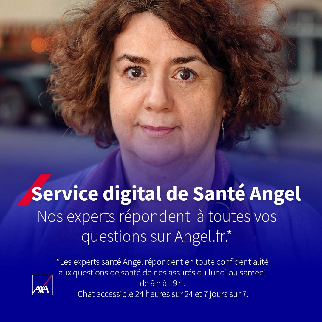 AXAFrance's tweet photo. Une question de santé ? Angel est là. 

Disponible 24 h/24 et 7 j/7, ce service vous donne accès à des informations délivrées en toute confidentialité par une équipe spécialisée. 

#LassuranceQuiVousRessemble #pub #santé