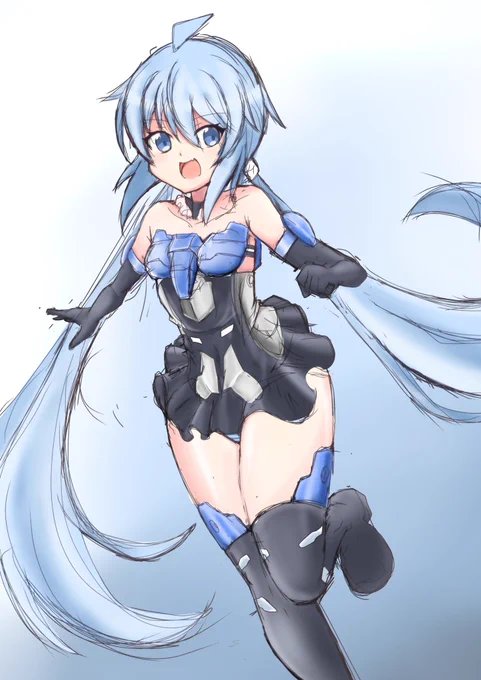 スティ子描けたー#FAガール #フレームアームズ・ガール #スティレット 