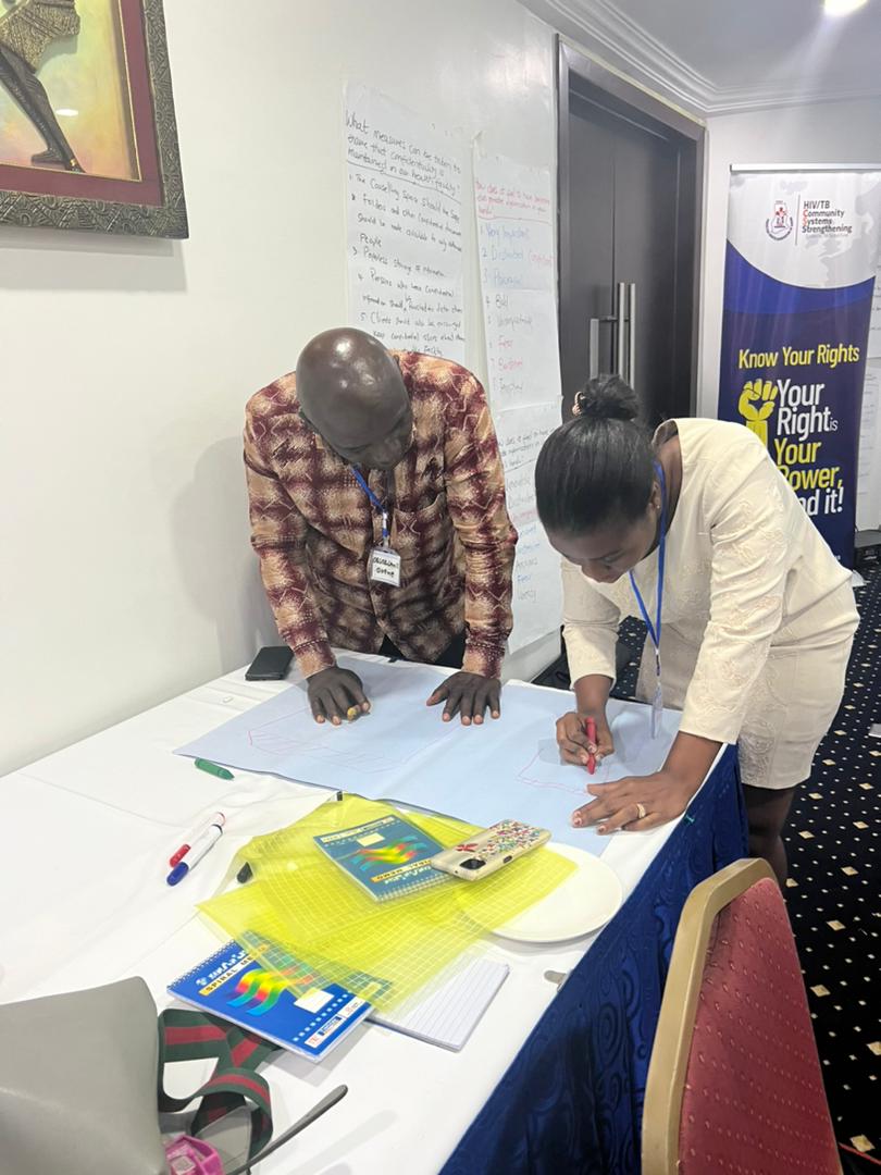 csschag's tweet photo. 18-20 January, 2023: Project Officers from @chag_official, @HFFG_Ghana, and @wapcas_cso participated in a Trainer of Trainers (TOT), to equip them to train health facility staff to support the reduction in stigma &amp; discrimination.  #csschag https://t.co/tXJCKnjVaz
