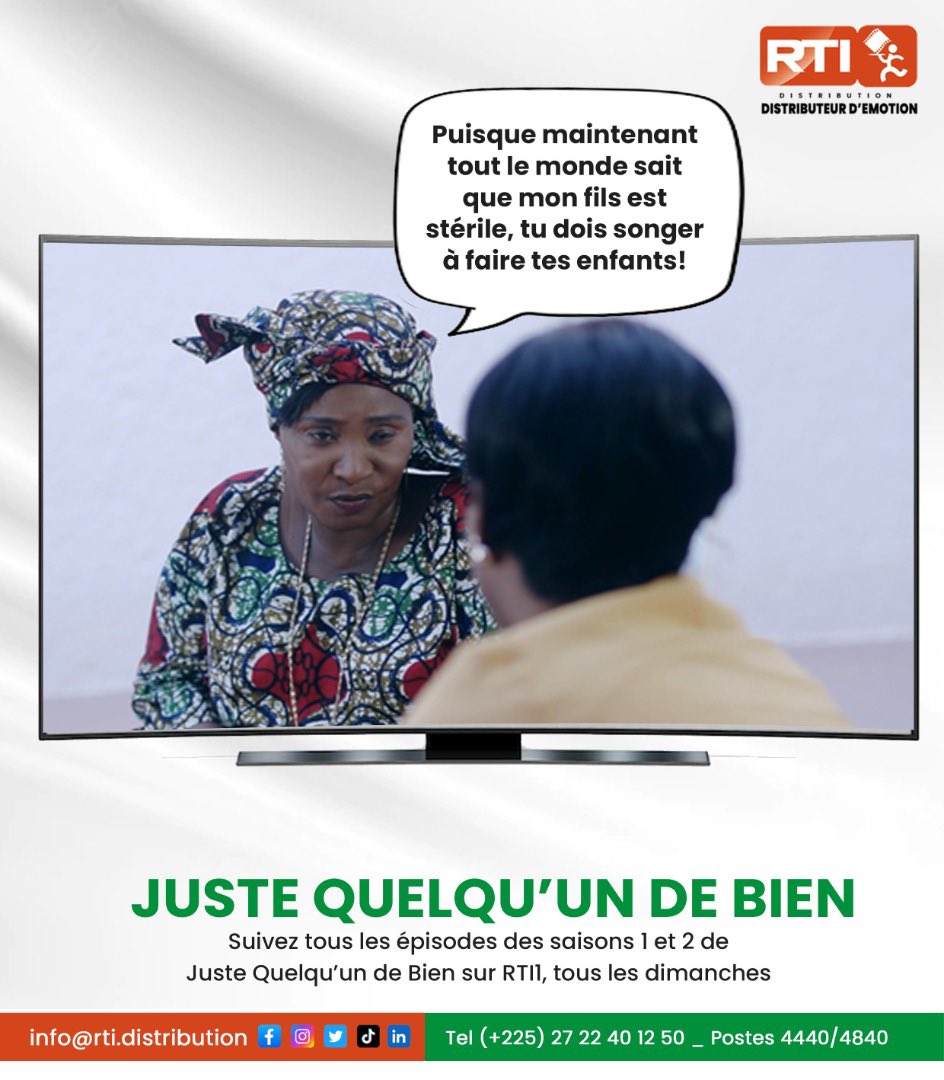RTIDISTRIBUTION's tweet photo. La mère de Marius demande à Anne de divorcer de Marius, en la traitant de tous les noms et même en lui portant main.
Hm ce genre de belles-mères 🙄
#rtidistribution #cinemaafricain #madeinciv #babiwood #rtiofficiel #filmafrica #filmafricain #africanmovies https://t.co/l3rzDL82q8