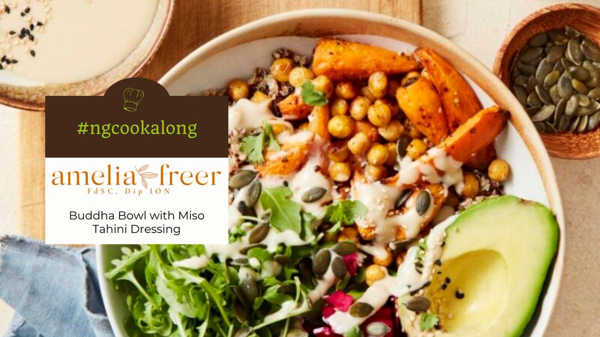 Next up on our #ngcookalong is the Buddha Bowl recipe from #ameliafreer, the beauty of this recipe is you can use whatever you have left over in your fridge and it is wonderful alongside all sorts of main dishes.

For the recipe go to ameliafreer.com/recipe/buddha-…