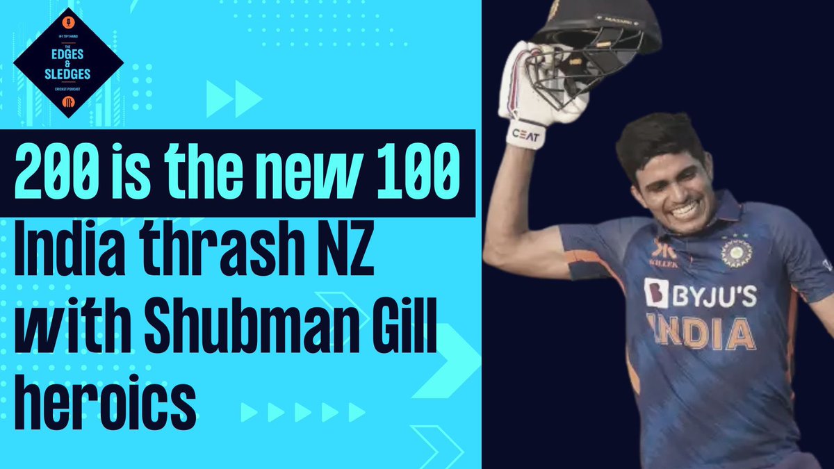 *NEW EPISODE #260*

On Episode 260 of the Edges &amp; Sledges podcast, we answer the question - is 200 the new 100? 

#INDvNZ #INDvsNZ 

Youtube:
youtube.com/live/HC5VeLJ0o…

Spotify: open.spotify.com/episode/4Birrg…

Apple: podcasts.apple.com/gb/podcast/the…

Google: podcasts.google.com/?feed=aHR0cHM6…