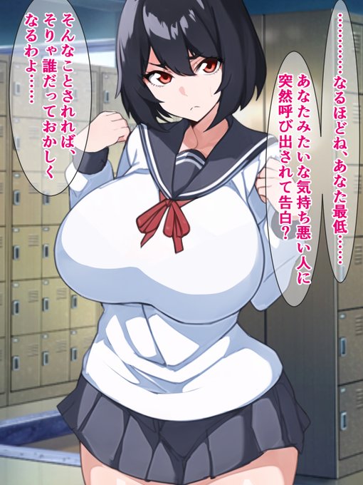 結構えぐ目の罵倒をしてくるお姉ちゃんを種付けプレスで圧倒するブタ男君 