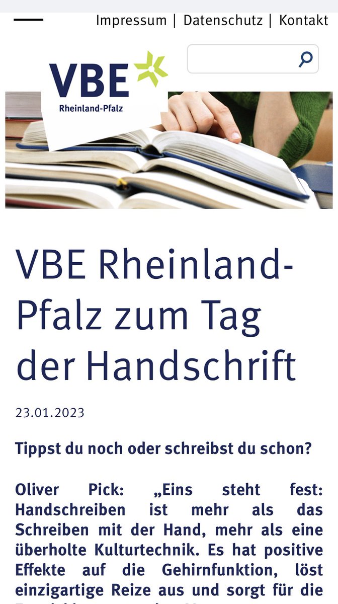 vbe_rp's tweet photo. 🟢🟢#höchstezeitfürschule🟢🟢

Pressestatement von @PickOliver zum Tag der #handschrift 👍

👇

https://t.co/EiBRhV8dFq https://t.co/XeU3gTssui
