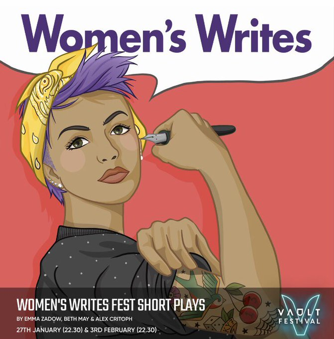 FizzySherbetFun's tweet photo. Get yourselves down to @VAULTFestival to catch some excellent women's writing... @writes_women
Looks great!
@acritoph1 #BethMay @EmmaZadow https://t.co/Qu7p67e85n