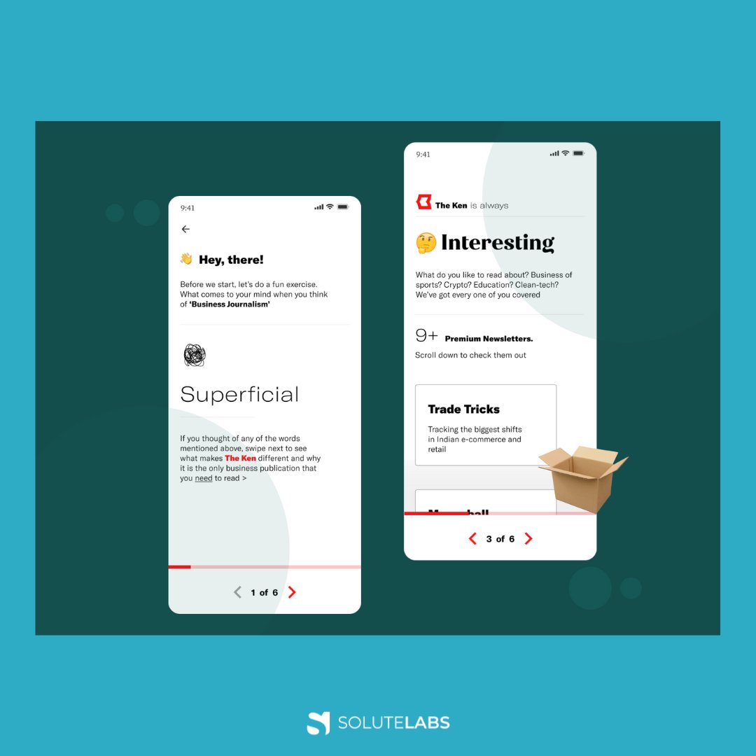 solutelabs's tweet photo. Check out our dribbble shot for The Ken - a subscription-only business news app. https://t.co/Vodb9AxiVh
#SoluteLabs #UIUX #UI #UX #UXDesign #MobileApp #AppDevelopment #uxprocess #typography #UXResearch #MobileUserExperience #appdesign #mobileui #theken #newsubscription https://t.co/TUJeHfUze5