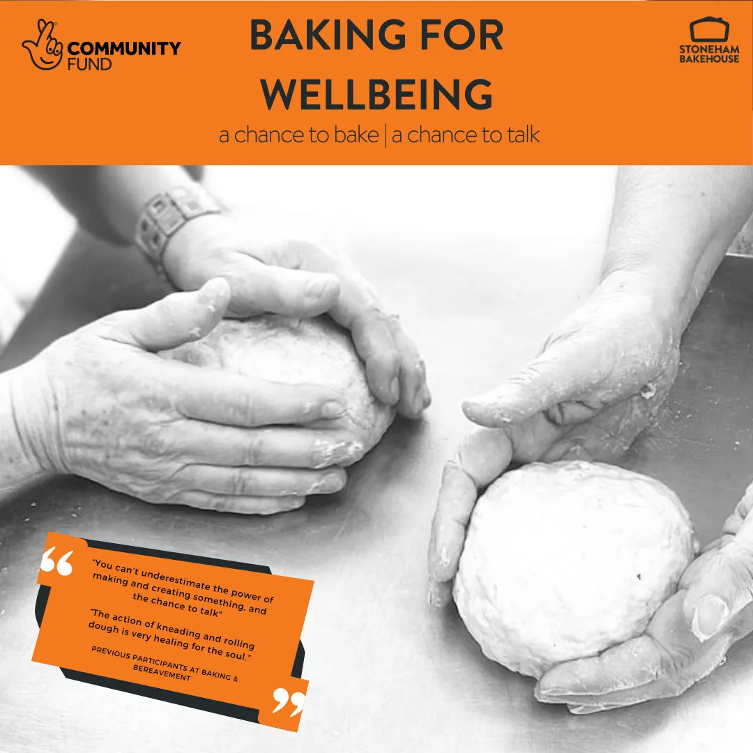 We've got one of our #BreadShed sessions today. It's a chance for older people to get together and make new connections whilst baking. If you're interested in finding out more, please do get in contact paula@stonehambakehouse.org.uk
#tacklingisolation #nourishingthecommunity