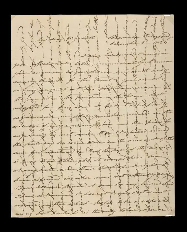 For #NationalHandwritingDay we're sharing an example of a cross-written letter.✍️  

Before 1840, letters were charged depending on the number of sheets sent, leading some people to ‘cross-write’ their letters to get around the system.

Can you read this?