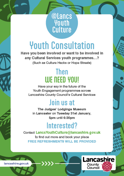 There are still space left for our  #YouthConsultation evening at #JudgesLodgings on Tuesday 31st January

Voice what you think! Free Snacks! and a small thank you gift for participants

Don't miss out and book your slot now⬇️⬇️