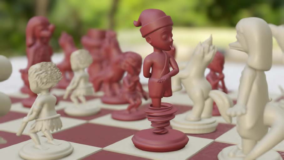 Tema de TCC, tabuleiro de xadrez do folclore brasileiro viraliza nas redes