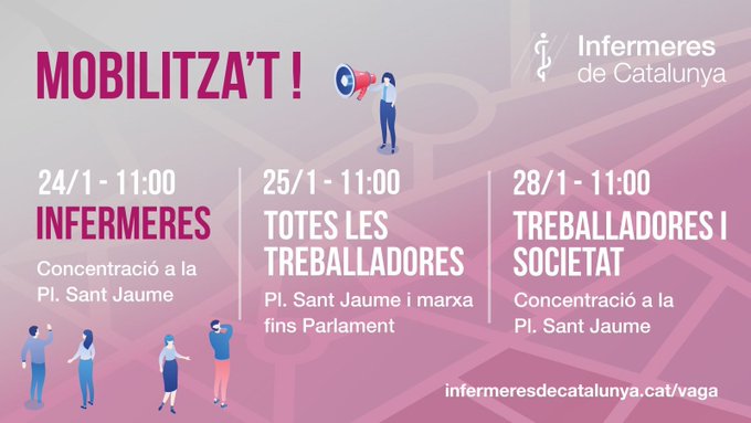 Infermeres de Catalunya (@catinfermeres) on Twitter photo Disculpeu la pregunta <a href="/tv3cat/">TV3 és ara @Som3Cat</a> <a href="/Mes_324/">Més 324 - TV3</a> i resta de medis catalans. Hi ha algun interès per invisibilitzar la vaga de la resta de personal sanitari no facultatiu? Perquè la #vagasanitat comença el 24, no el 25, i només us sentim/veiem parlar del 25 i 26 i de metges… Disculpeu la pregunta <a href="/tv3cat/">TV3 és ara @Som3Cat</a> <a href="/Mes_324/">Més 324 - TV3</a> i resta de medis catalans. Hi ha algun interès per invisibilitzar la vaga de la resta de personal sanitari no facultatiu? Perquè la #vagasanitat comença el 24, no el 25, i només us sentim/veiem parlar del 25 i 26 i de metges…
