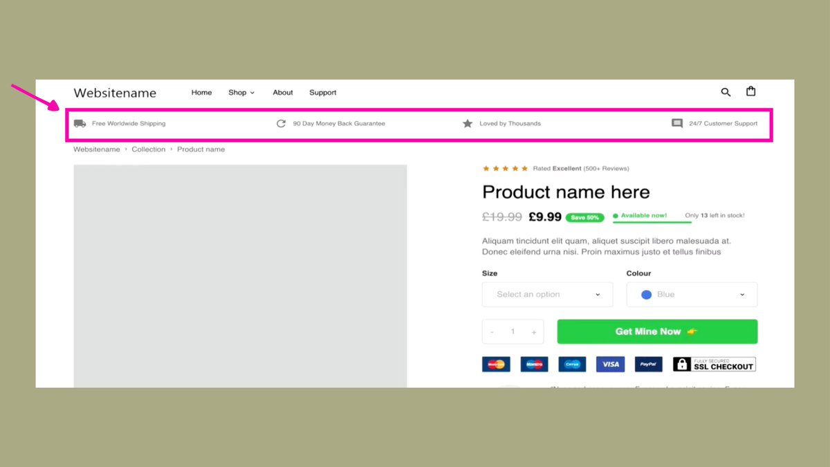 rays_codes's tweet image. Now a lot of people get this wrong they will have these elements way way down the page where let&apos;s be honest most people don&apos;t even scroll down, so jump them straight up above the fold

Tip: use icons because icons are recognizable they&apos;re a lot more effective than plain text