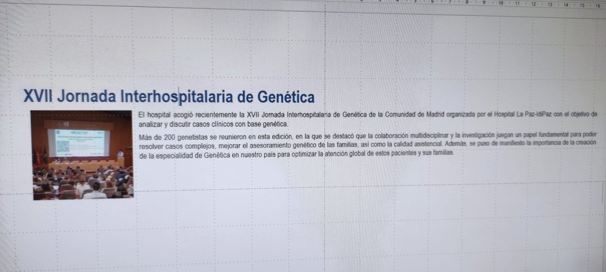 En el reciente XVIII Jornada Interhospitalario de #Genetica de la @ComunidadMadrid, organizado por el @HospitalULaPaz se puso de manifestó la importancia de la creación de #EspecialidadGeneticaYa en España para optimizar la atención global de pacientes y familias. @AEGHgenetica