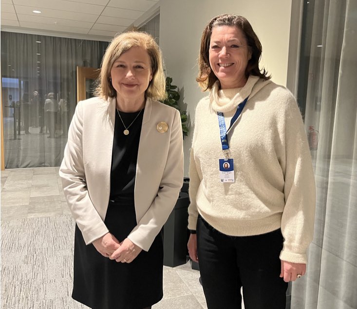 VeraJourova's tweet photo. Pleased to discuss with CEO of leading media group Schibsted, Ms Kristin Skogen Lund.

Thank you for your constructive role and European vision. The #MediaFreedomAct will help strengthen the media sector across the whole EU. https://t.co/UmFc2BAXWJ