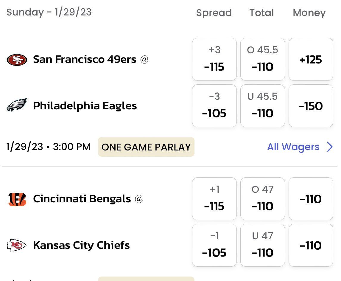 Jon Marks on Twitter "Eagles are now 3 point favorites via BetMGM up from Eagles 1.5 when