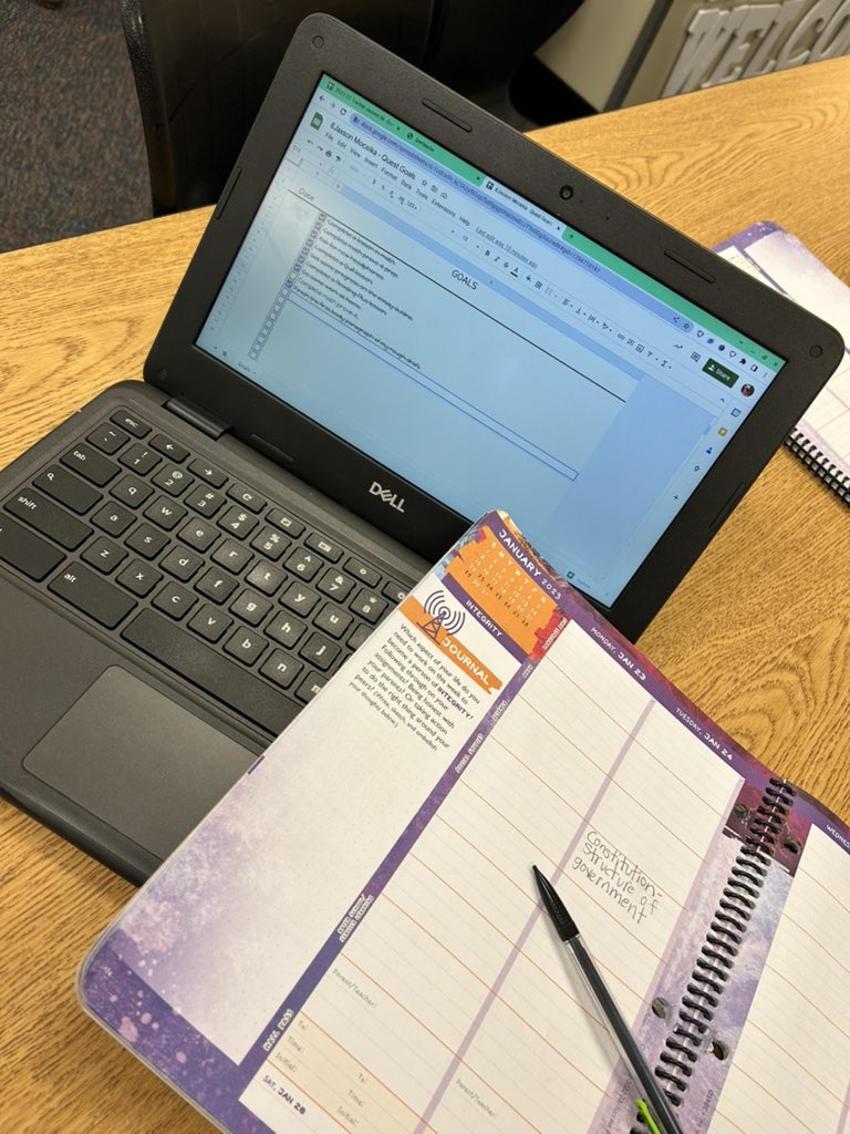 Happy Monday! I love mentoring my students in setting goals, creating to do lists, and working throughout the week to complete them! Then we conference on Friday to see how it went! #whyiquest #pcbl #teacher #uted #utahed #studentprepperiod @QuestJrHS @nickiatquest