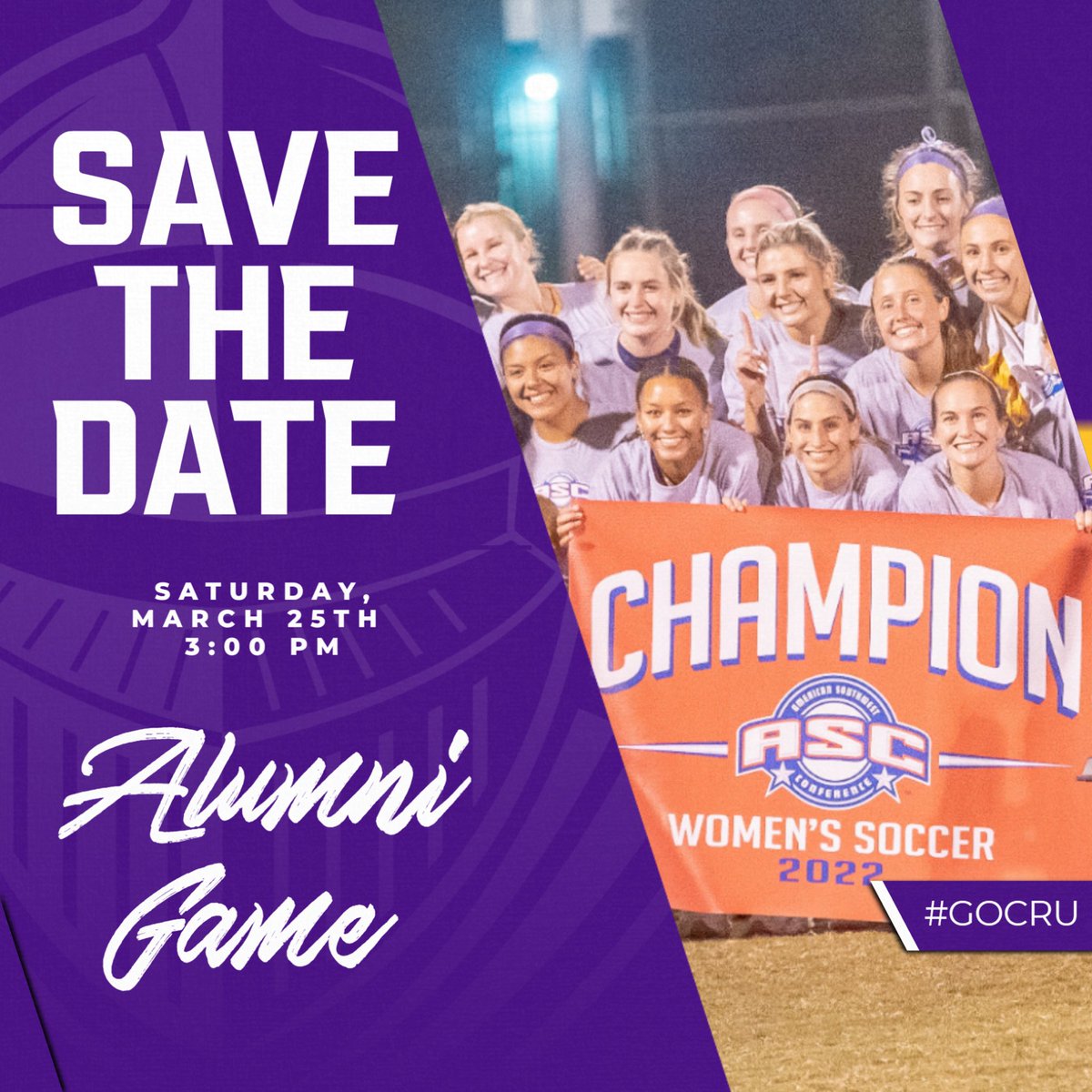 Join us on March 25th for an alumni game, dinner and celebration of our program! More details to follow. 💍