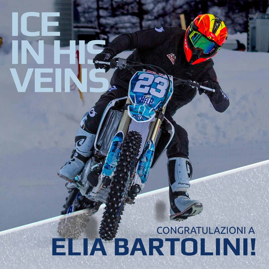 Calma, sangue freddo e tanto talento: congratulazioni a #EliaBartolini per la vittoria nell'ultima giornata dell'#Icetrophy2023 sul ghiaccio di Crevacol 🧊 🏆

#Yamaha