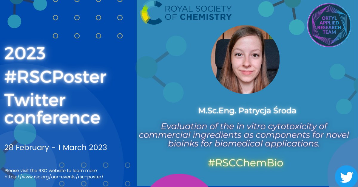 🥳😁I'm excited to share that I've already registered for the upcoming #RSCPosters conference organized by @RoySocChem. 🔬🧬🧫🧪Don't wait and register today! #OrtylPhotoLab #RSCPoster #RSCPosterPitch #RSCPosterLive @JoannaOrtyl