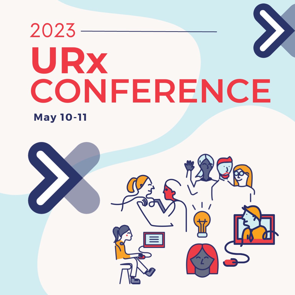 The moment you've all be waiting for 
🎉#URx23 Conference dates are officially here🎉
📆 Mark your calendars for Wed May 10 - Thurs May 11th. Stay tunes as more details roll out over the next few weeks. Head over to LinkedIn and tell us what you are most excited about for URx23❗️