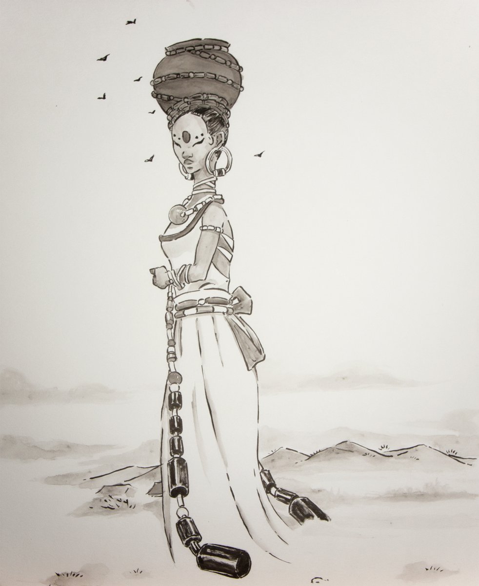 I've been doing a ton of ink illustartions in preperation for my African fairytale book. Ink is fun  and all but paper is expensive $$ 🥲