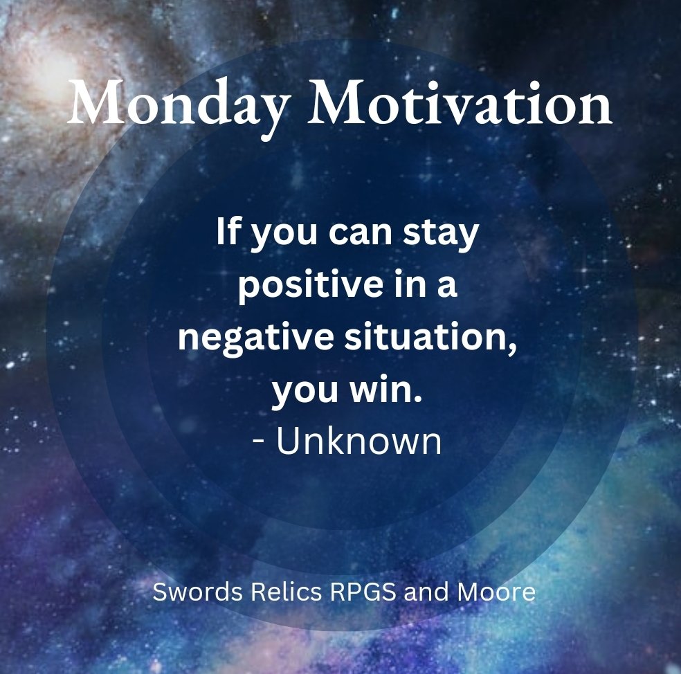 srrpgsandmoore's tweet photo. Monday Motivation

.
.
.

#monday #motivation #motivationalquotes #positive #negative
#win https://t.co/PlTpJZ1cqy