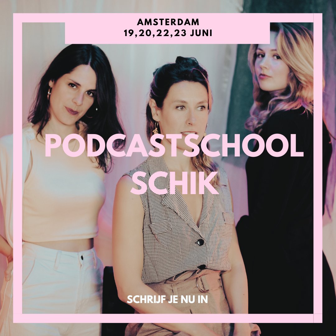 Onze podcastschool strijk weer neer in de Brakke Grond in Amsterdam op 19, 20, 22 en 23 juni!
Meer info? lnkd.in/eCBgU7YP