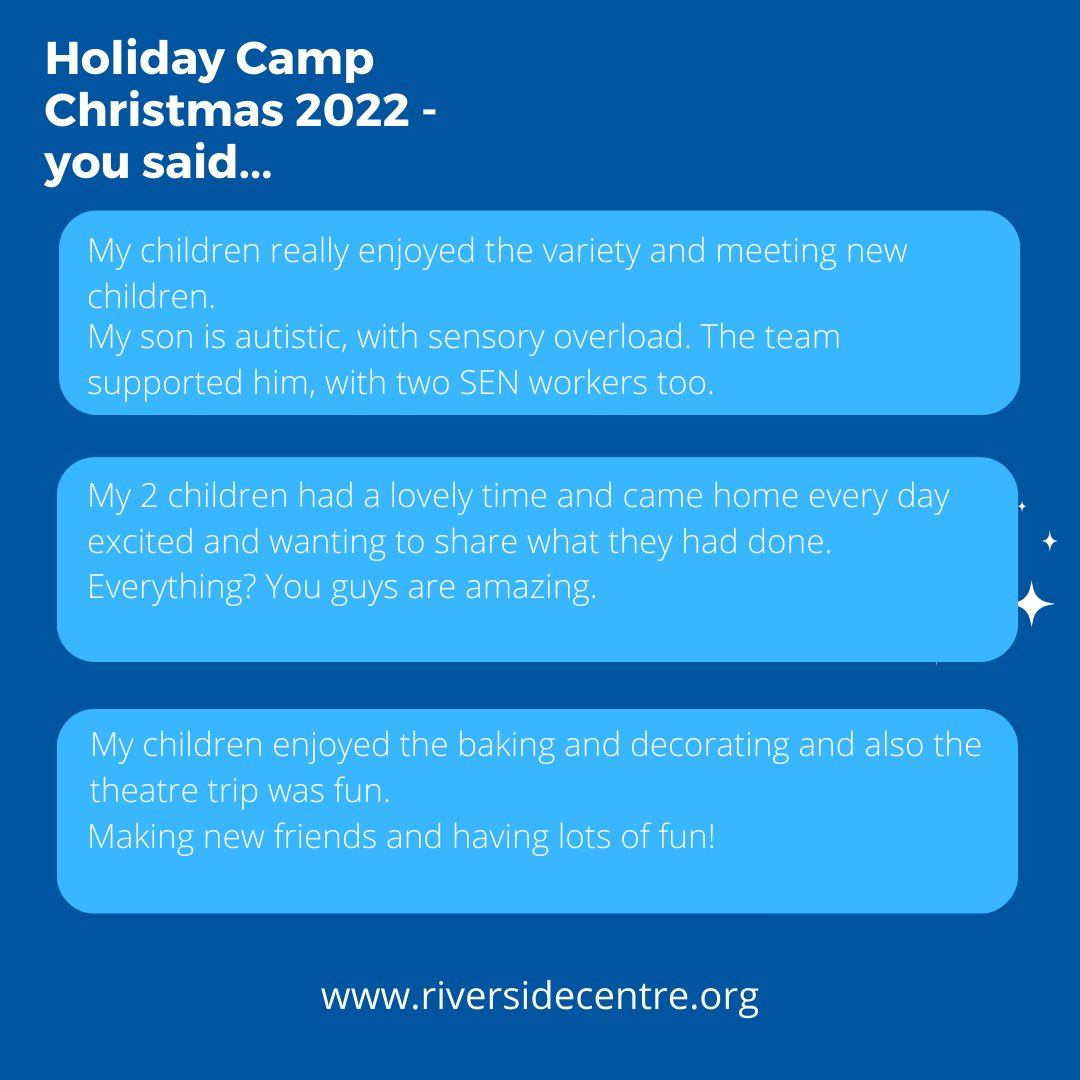Over Christmas we were delighted to provide three days, in three separate locations, of HAF funded holiday camp. Thank you to the families who supported us and the team look forward to seeing you again soon #haf <a href="/SuttonCouncil/">Sutton Council</a>