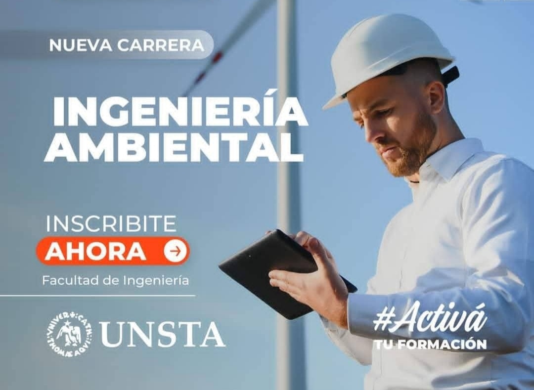 ¡Sumate a esta carrera!
¡TE ESPERAMOS!
Consultas: infoingenieria@unsta.edu.ar
sergio.villafane@unsta.edu.ar

ℹ Info e inscripción 
unsta.edu.ar/ingenieria/ing…

#Ingeniería #IngenieriaAmbiental #UNSTA