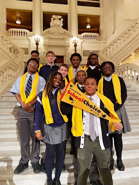 Check out our student at the National School Choice Press Conference today! #schoolchoiceweek #NSCW #westcatholic #wcp #westisbest