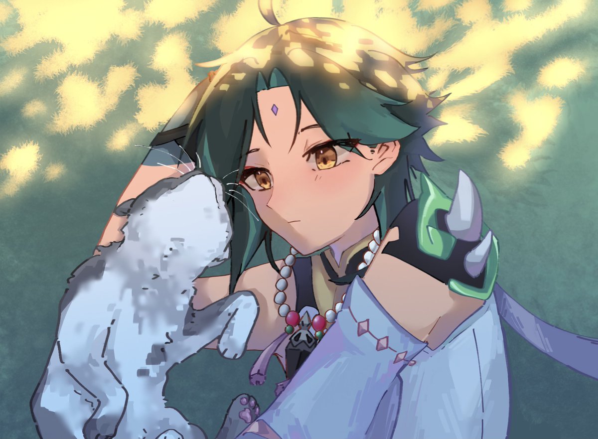 🐱🦜#魈#xiao #原神#genshin