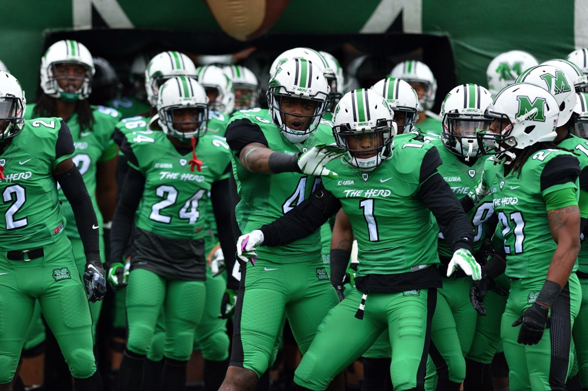 Blessed to receive my first division 1 offer from Marshall @TellyLockette @CoachMac38 @coachdixon54 @Commit2ThaC #TheHerd #AGTG