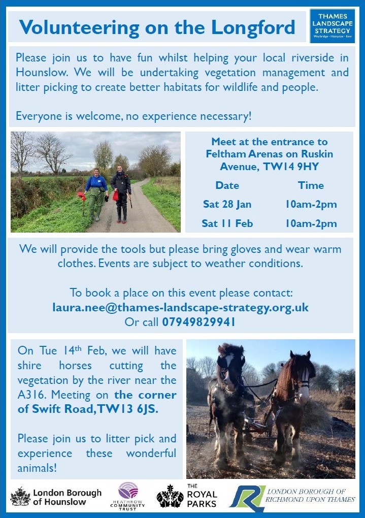 Thames Landscape Strategy (@thameslandscape) on Twitter photo The Longford River needs your help!
We'll be hosting some volunteering events over the next few weeks. One of the dates will include habitat management in action with the incredible <a href="/OpCentaur/">Operation Centaur</a>🐴
More details below on how to take part 👇 The Longford River needs your help!
We'll be hosting some volunteering events over the next few weeks. One of the dates will include habitat management in action with the incredible <a href="/OpCentaur/">Operation Centaur</a>🐴
More details below on how to take part 👇