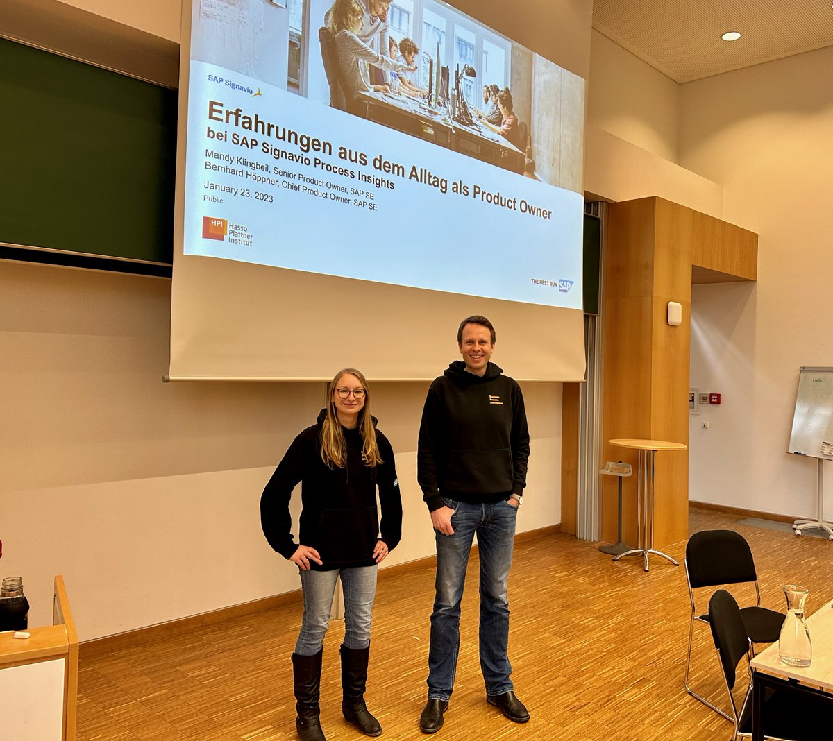EPIC Research Group (@hpi_epic) on Twitter photo A big thank you to Mandy Klingbeil & Bernhard Höppner, for joining us today in our lecture "Scalable Software Engineering" and sharing insights into the daily work as Product Owners at <a href="/SAPSignavio/">SAP Signavio</a> Process Insights! Great to have you! 👏 <a href="/HPI_DE/">Hasso-Plattner-Institut</a> <a href="/mandyklingbeil/">Mandy Klingbeil</a> A big thank you to Mandy Klingbeil & Bernhard Höppner, for joining us today in our lecture "Scalable Software Engineering" and sharing insights into the daily work as Product Owners at <a href="/SAPSignavio/">SAP Signavio</a> Process Insights! Great to have you! 👏 <a href="/HPI_DE/">Hasso-Plattner-Institut</a> <a href="/mandyklingbeil/">Mandy Klingbeil</a>