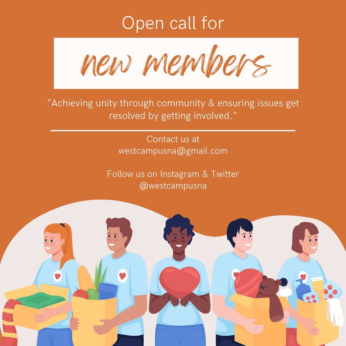 Open call for new WCNA members - reach out, get involved to and advocate for your local community!