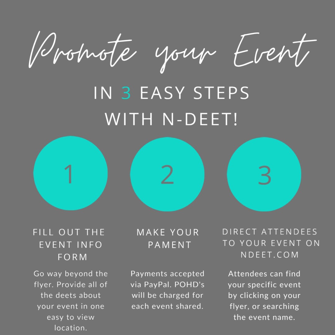 N_DeetApp's tweet photo. #POHDs Promote Smarter, Not Harder...Hit the link in my bio to add your events to the app TODAY!!

#NDeet #NDeetApp #VAEvents #NotJustVAEvents #PromoteWithNDeet #FoundOnNDeet https://t.co/z0TAZ3vyTq
