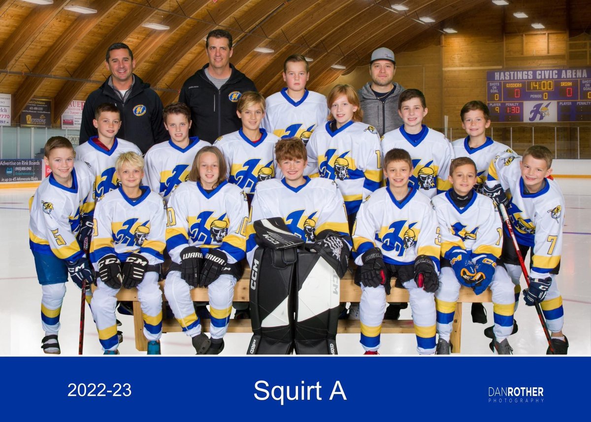 Today's TEAM OF THE DAY is the SQUIRT A team. Thank you coaches, parents, and players for making our association great! We appreciate your dedication and hard work. Go RAIDERS!