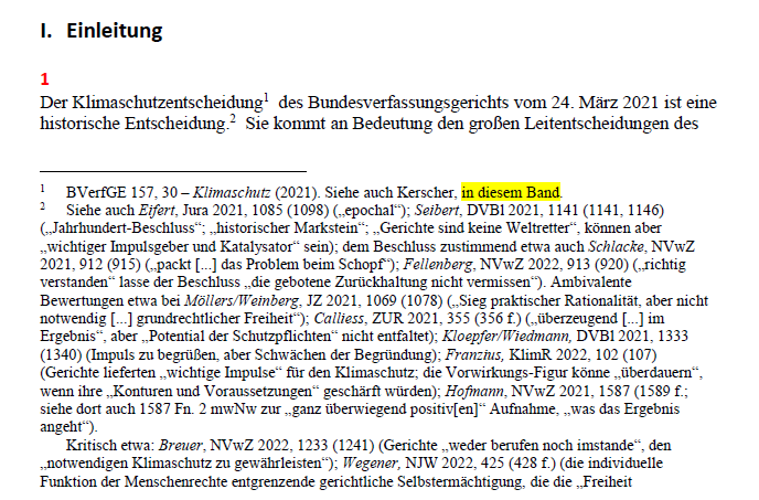 Grundrecht auf Nachhaltigkeit - Das Recht auf intertemporale Freiheit nach dem Klimaschutzbeschluss des Bundesverfassungsgerichts 

Schriftfassung des Vortrags auf der Innsbrucker Nachhaltigkeits-Tagung (für den in Vorbereitung befindlichen Tagungsband)

#ClimateJustice

1/15